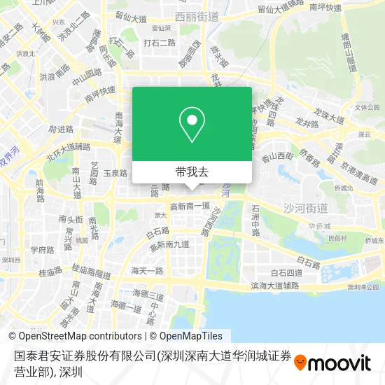 国泰君安证券股份有限公司(深圳深南大道华润城证券营业部)地图