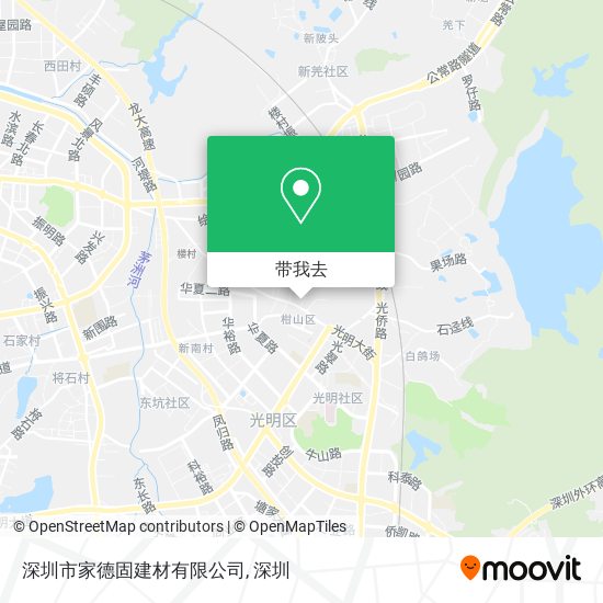 深圳市家德固建材有限公司地图