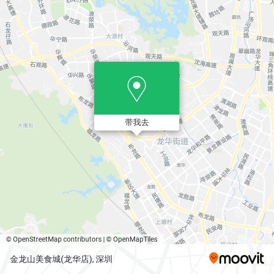 金龙山美食城(龙华店)地图