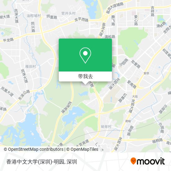 香港中文大学(深圳)-明园地图