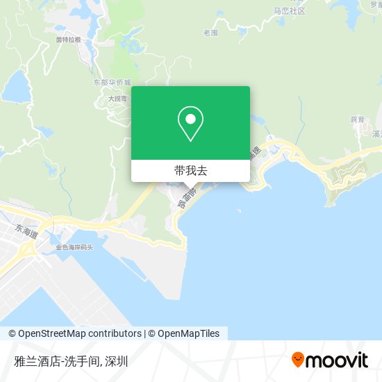 雅兰酒店-洗手间地图