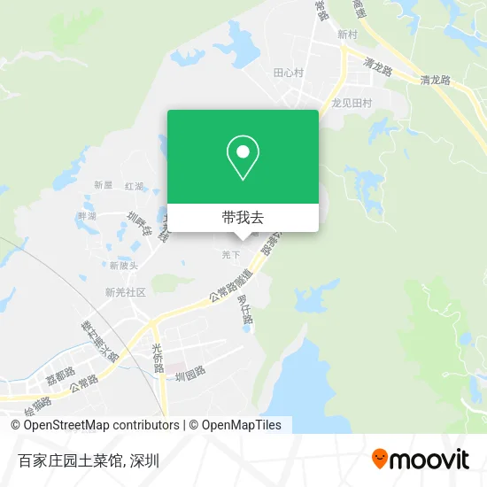 百家庄园土菜馆地图