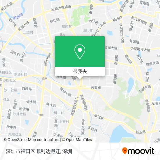 深圳市福田区顺利达搬迁地图