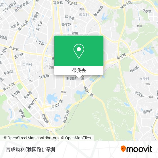 言成齿科(雅园路)地图