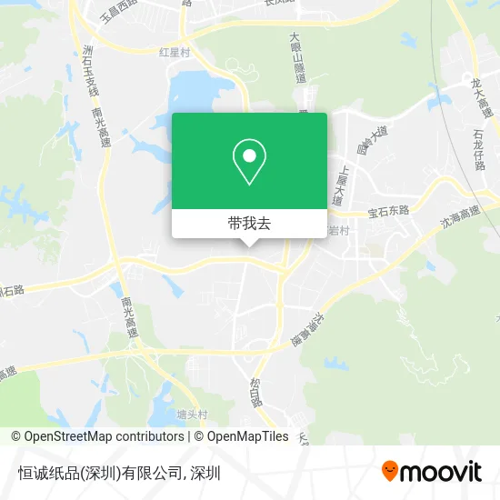 恒诚纸品(深圳)有限公司地图