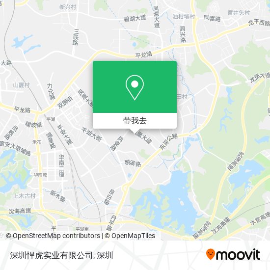 深圳悍虎实业有限公司地图