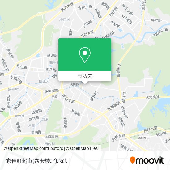 家佳好超市(泰安楼北)地图