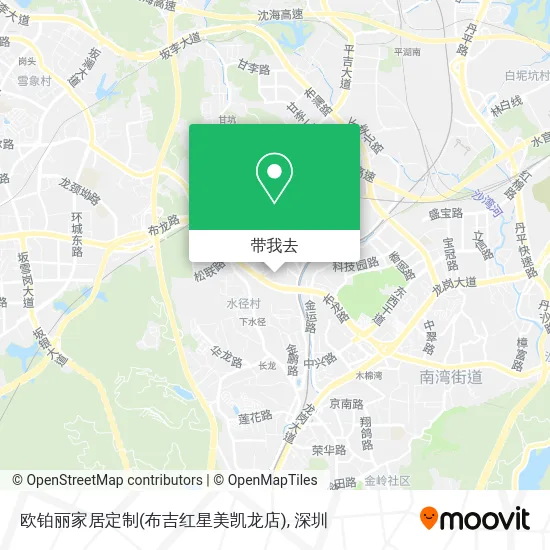 欧铂丽家居定制(布吉红星美凯龙店)地图