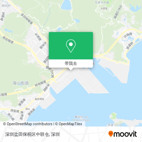 深圳盐田保税区中联仓地图
