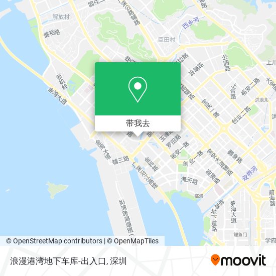浪漫港湾地下车库-出入口地图