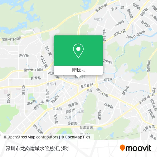 深圳市龙岗建城水管总汇地图
