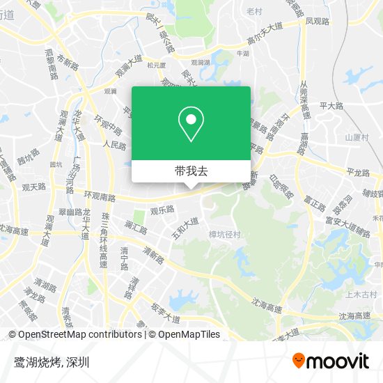 鹭湖烧烤地图