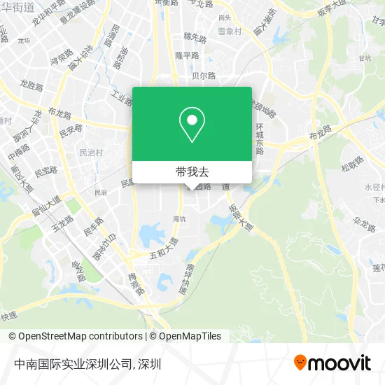 中南国际实业深圳公司地图