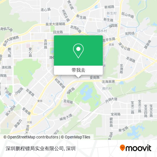 深圳鹏程镖局实业有限公司地图