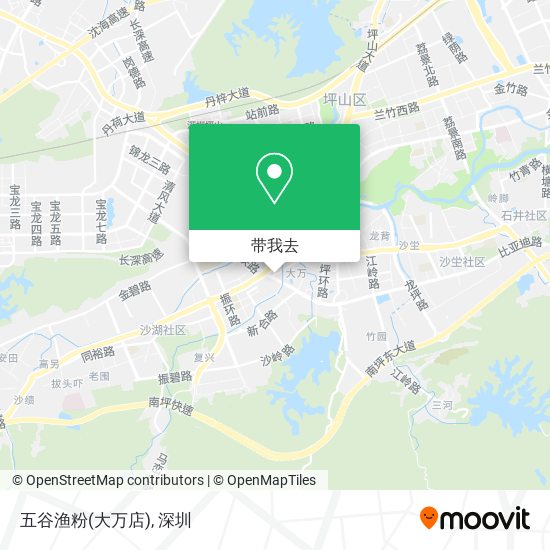 五谷渔粉(大万店)地图