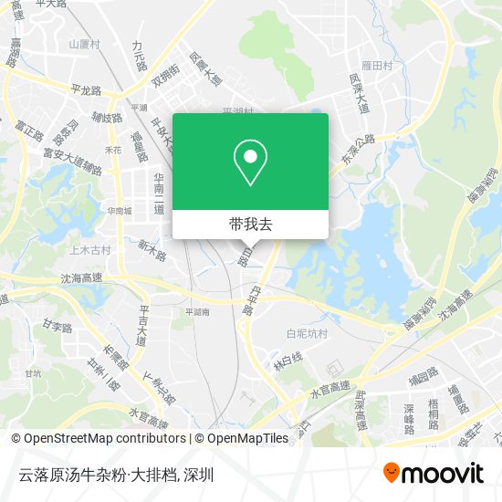 云落原汤牛杂粉·大排档地图