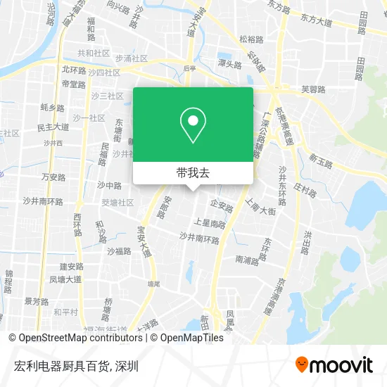 宏利电器厨具百货地图