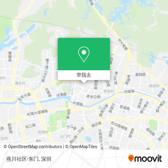 燕川社区-东门地图