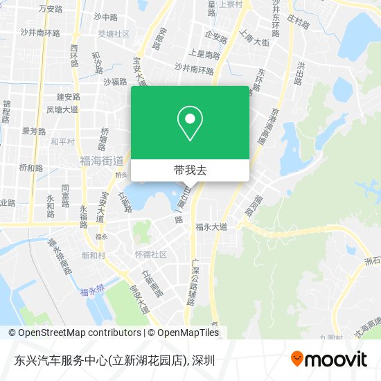 东兴汽车服务中心(立新湖花园店)地图