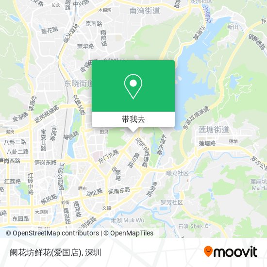 阑花坊鲜花(爱国店)地图