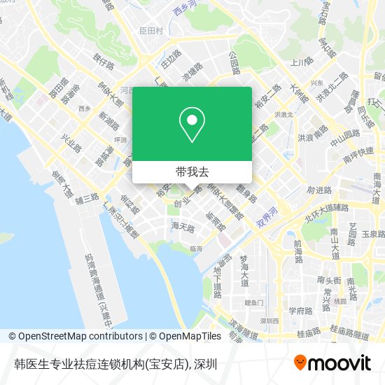 韩医生专业祛痘连锁机构(宝安店)地图