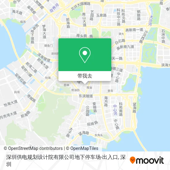 深圳供电规划设计院有限公司地下停车场-出入口地图