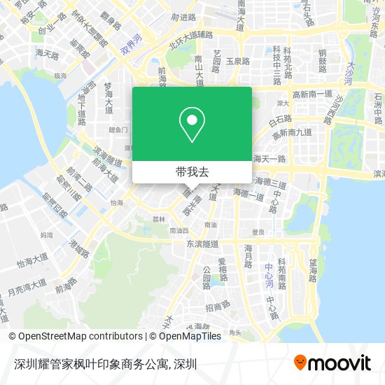 深圳耀管家枫叶印象商务公寓地图