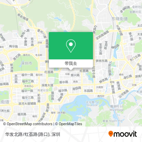 华发北路/红荔路(路口)地图