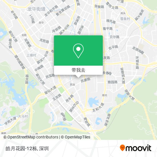 皓月花园-12栋地图