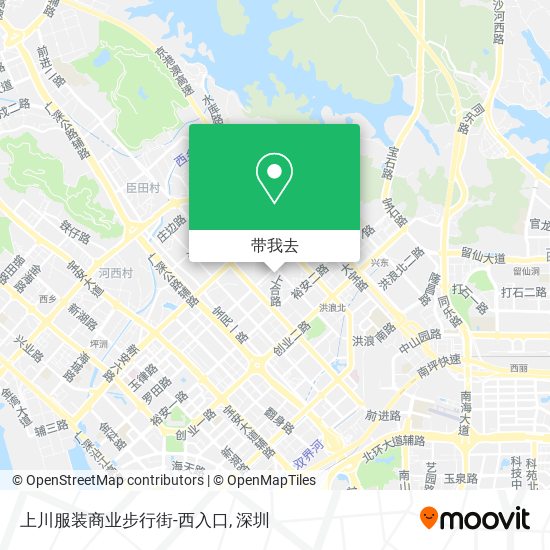 上川服装商业步行街-西入口地图
