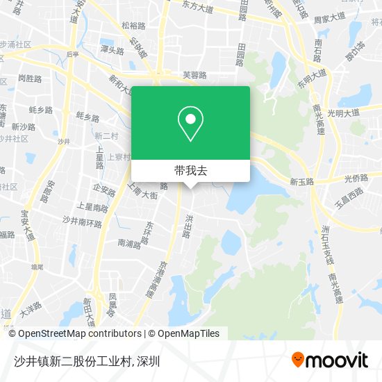 沙井镇新二股份工业村地图
