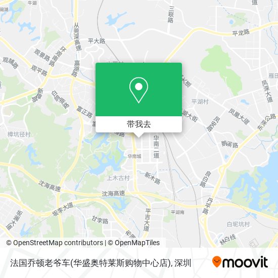 法国乔顿老爷车(华盛奥特莱斯购物中心店)地图