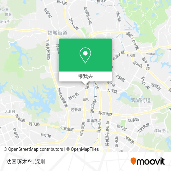 法国啄木鸟地图