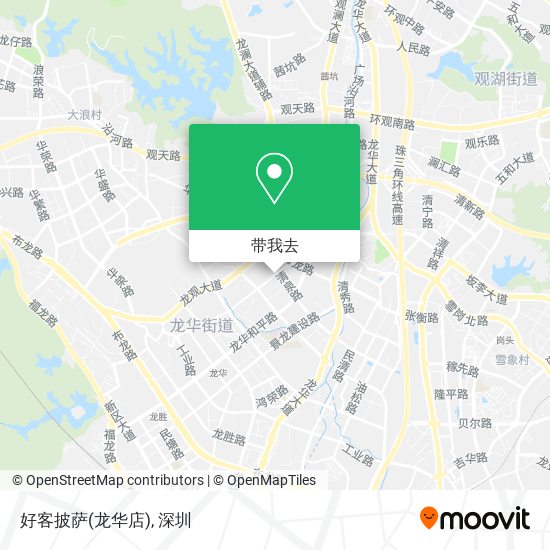 好客披萨(龙华店)地图