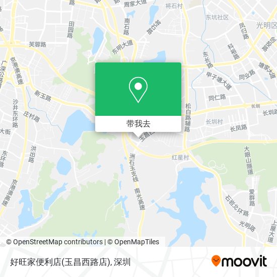 好旺家便利店(玉昌西路店)地图