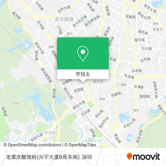 老重庆酸辣粉(兴宇大厦B座东南)地图