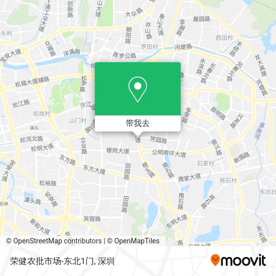 荣健农批市场-东北1门地图