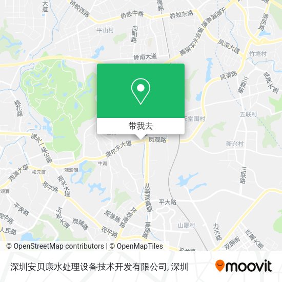 深圳安贝康水处理设备技术开发有限公司地图