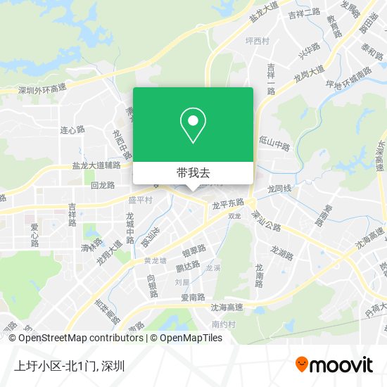 上圩小区-北1门地图