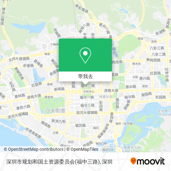 深圳市规划和国土资源委员会(福中三路)地图