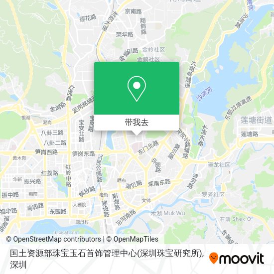 国土资源部珠宝玉石首饰管理中心(深圳珠宝研究所)地图