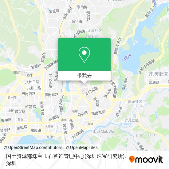 国土资源部珠宝玉石首饰管理中心(深圳珠宝研究所)地图