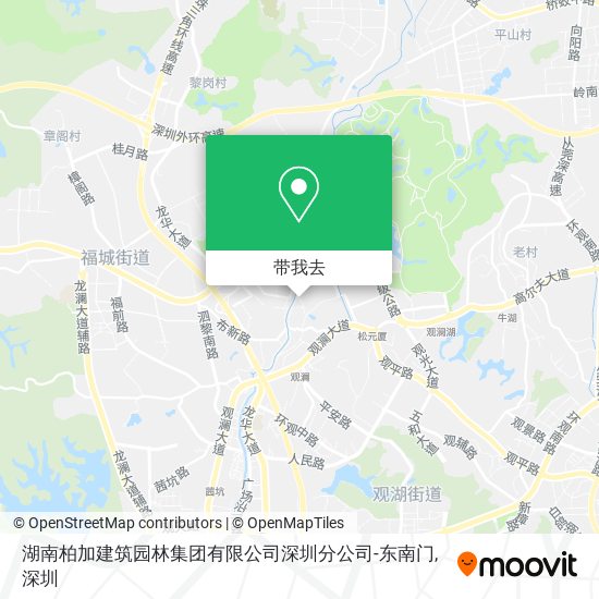 湖南柏加建筑园林集团有限公司深圳分公司-东南门地图