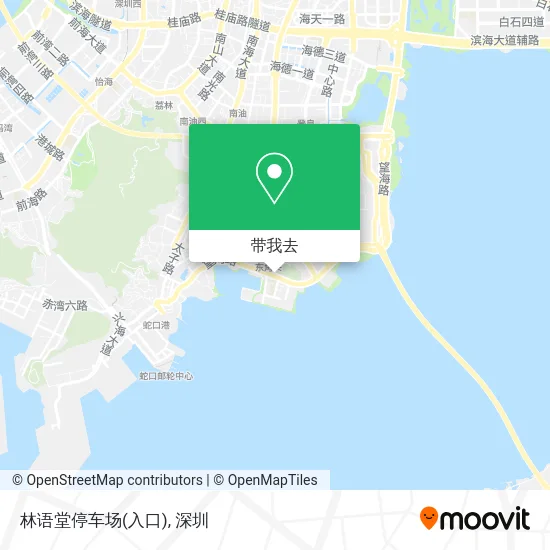 林语堂停车场(入口)地图