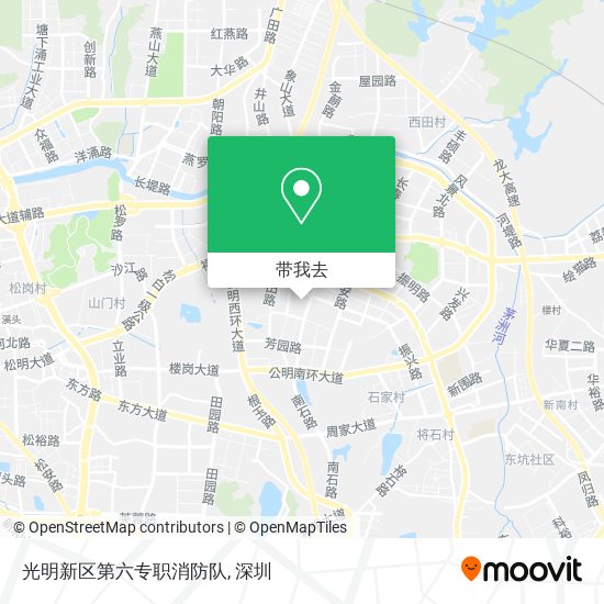 光明新区第六专职消防队地图
