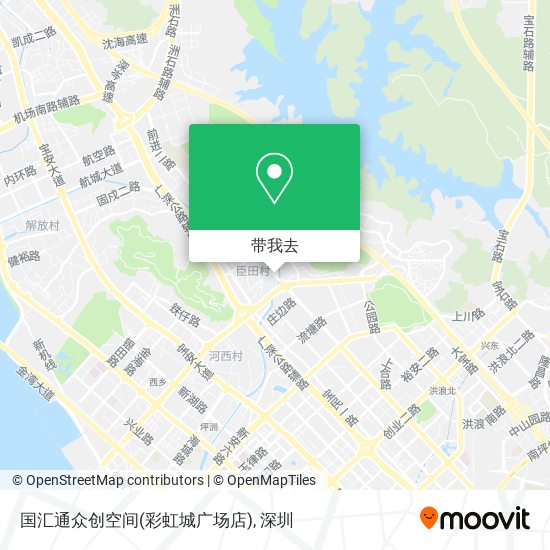 国汇通众创空间(彩虹城广场店)地图