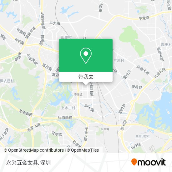 永兴五金文具地图