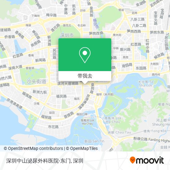 深圳中山泌尿外科医院-东门地图