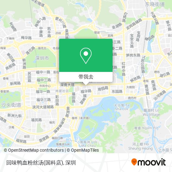 回味鸭血粉丝汤(国科店)地图