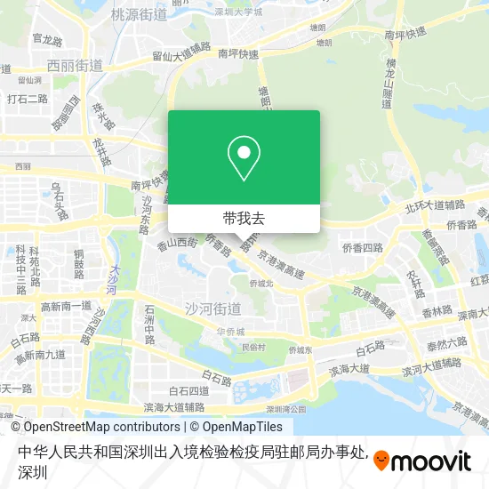 中华人民共和国深圳出入境检验检疫局驻邮局办事处地图